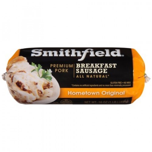 slide 1 of 1, Smithfield Hometown Original Breakfast Sausage, 12 oz