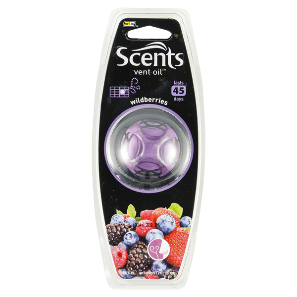 slide 1 of 1, Auto Expressions Vent Fresh Scented Oil Wildberries Air Freshener, 1 ct