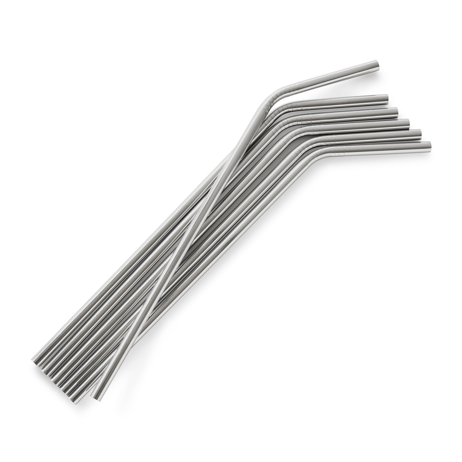 slide 1 of 1, Sur La Table Stainless Steel Straws, 6 ct