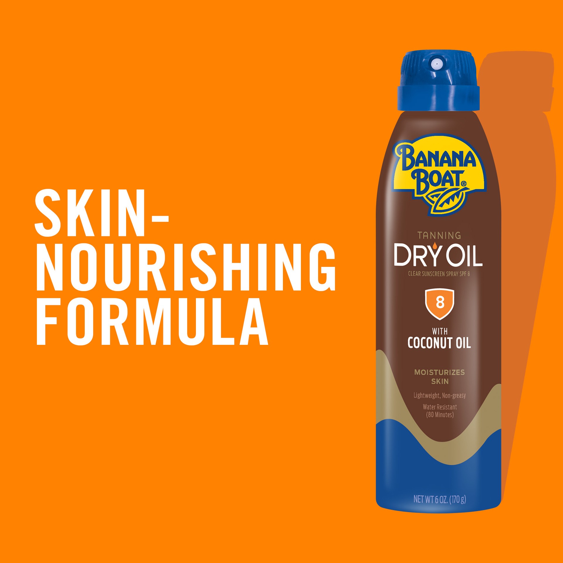 slide 6 of 8, Banana Boat Dry Oil Clear Sunscreen Spray - SPF 8 - 6oz, 6 oz