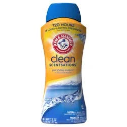 ARM & HAMMER Clean Scentsations In-Wash Scent Booster, Laundry Scent Booster Purifying Waters scent, 37.8 Oz