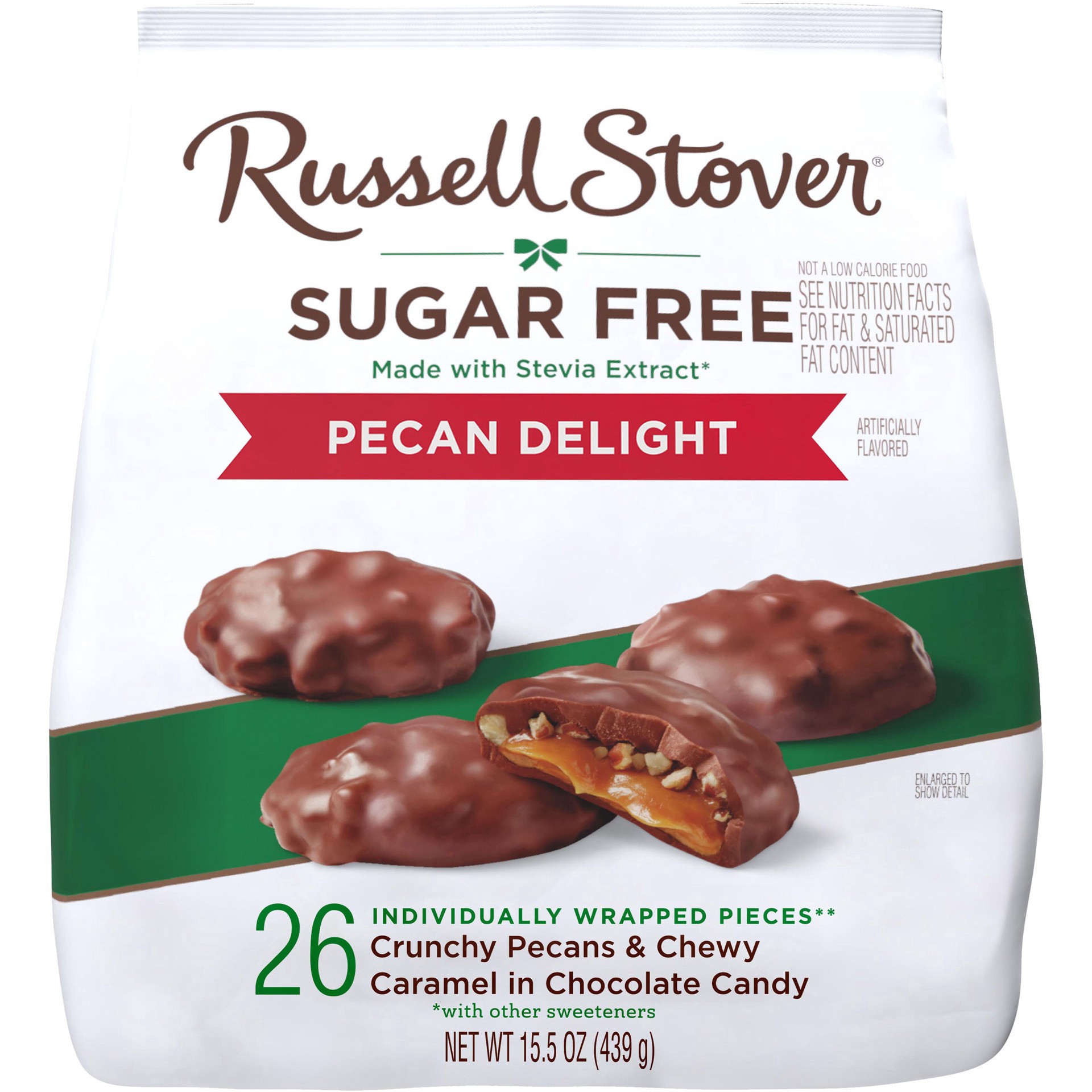 slide 1 of 1, RUSSELL STOVER Sugar Free Assorted Chocolate Candy with Nuts, 15.5 oz. bag, 26 ct