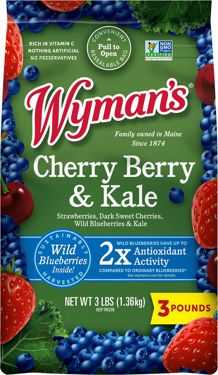 slide 9 of 12, Wyman's Cherry Berry & Kale 3 lb, per lb
