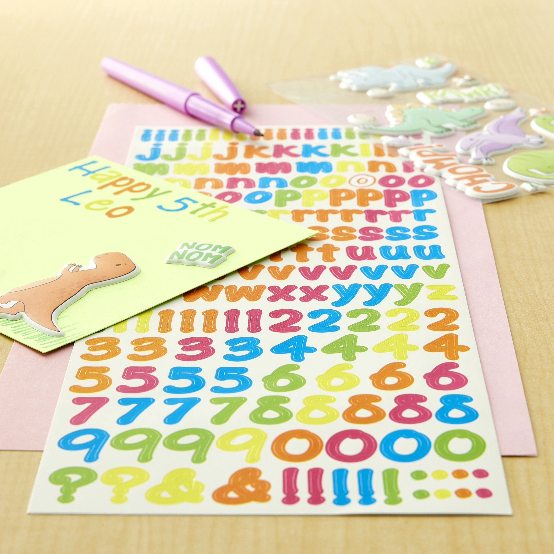 slide 2 of 3, Neon Alphabet Stickers By Recollections, 1 ct