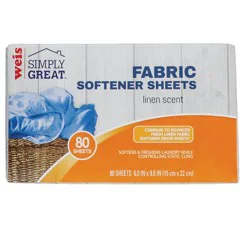 Weis Quality Fresh Linen 80 Count Fabric Softener Sheets