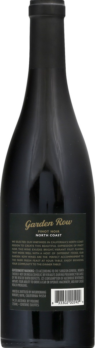 slide 3 of 11, Garden Row North Coast Pinot Noir, 750 ml