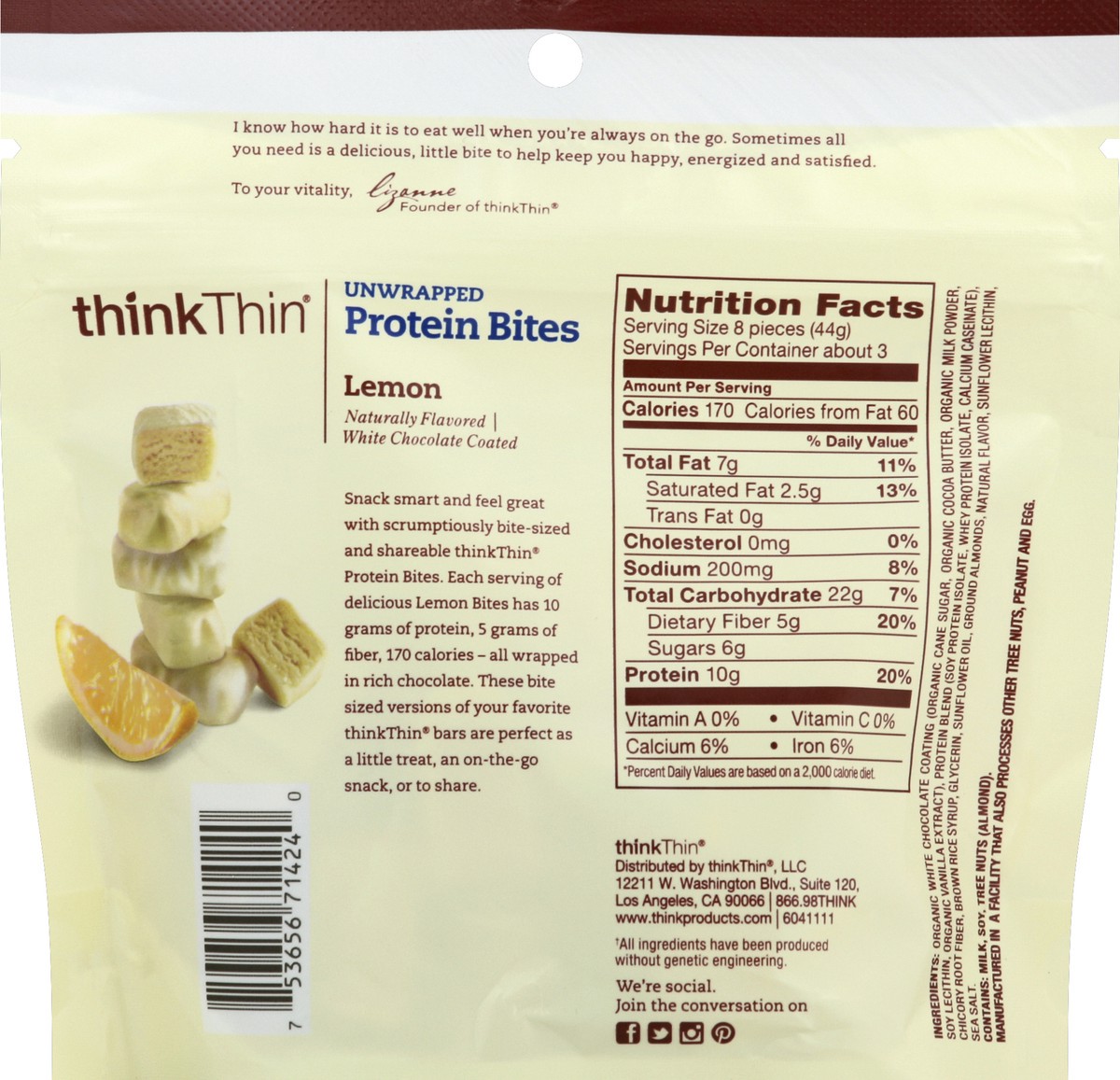 slide 4 of 8, thinkThin Protein Bites 4.5 oz, 4.5 oz