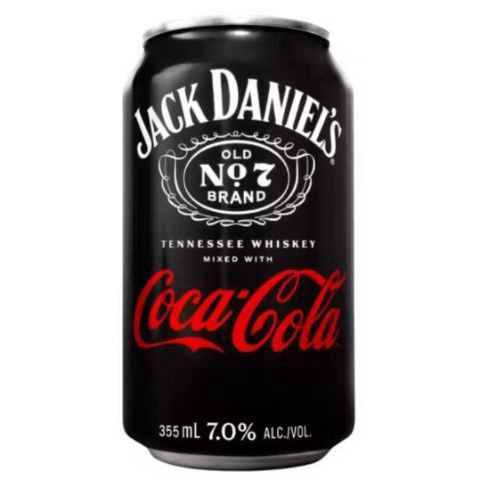 slide 1 of 1, Jack Daniel's Jack & Coke Single Can, 355 ml