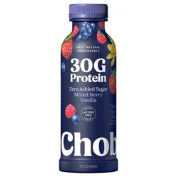 Chobani Mixed Berry Greek Probiotic Yogurt Drink - 30g Protein 14 fl oz