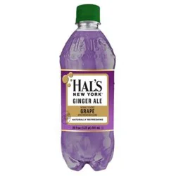 Hal's New York New York, Grape Ginger Ale- 20 oz