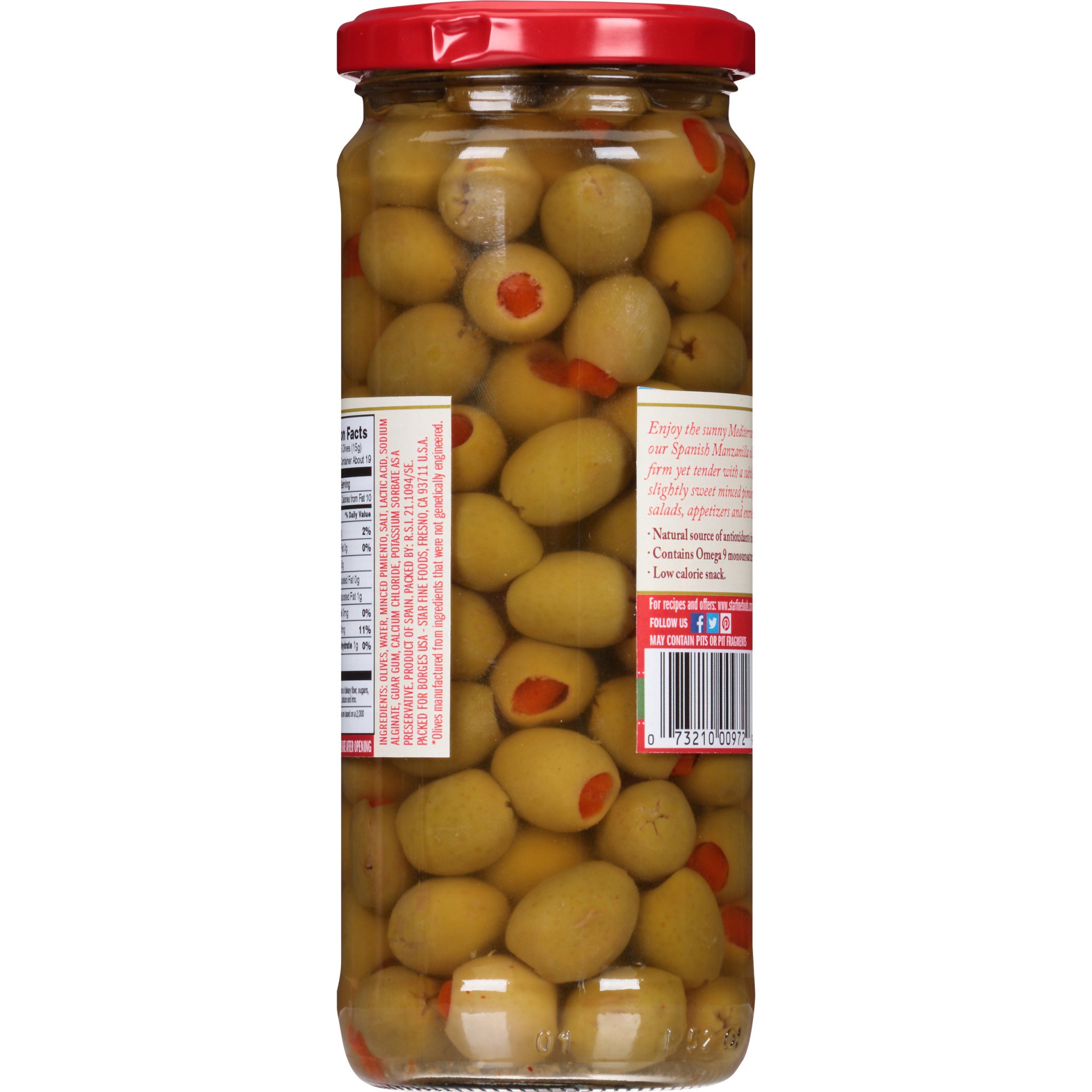 slide 2 of 6, STAR Spanish Olives Manzanilla, 10 oz