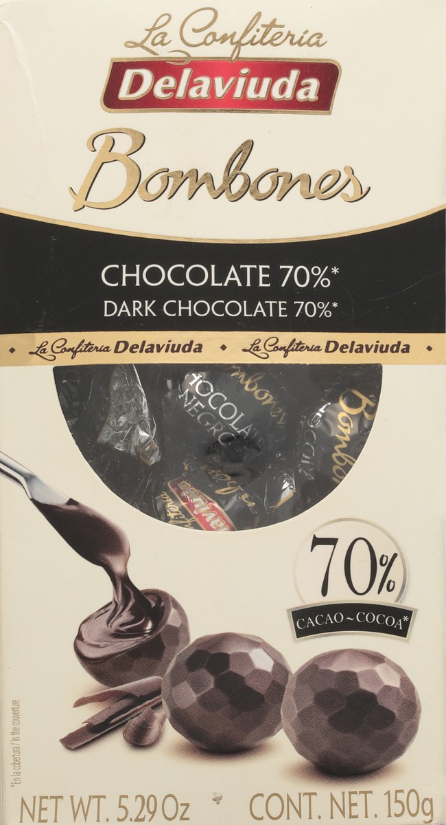 slide 5 of 14, Delaviuda 70% Cocoa Dark Chocolate Chocolate Bombones 14 ea, 14 ct