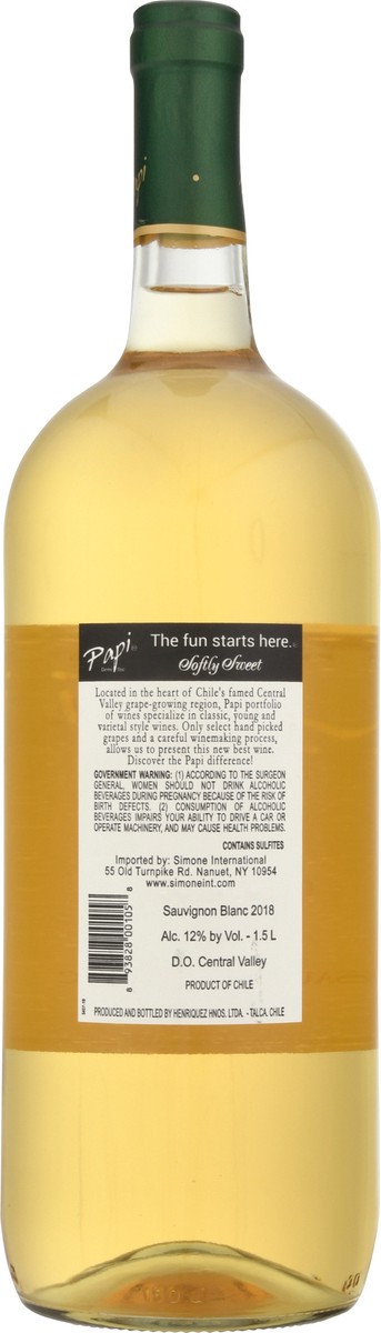 slide 2 of 9, Papi Central Valley Demi Sec Sauvignon Blanc 1.5 l, 1.50 liter