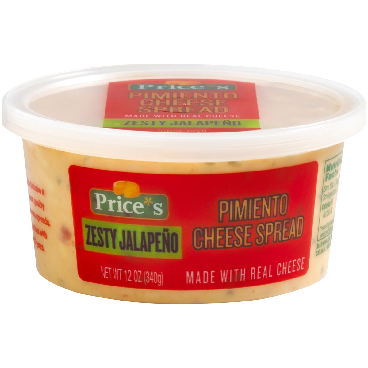 slide 9 of 9, Price's Pimiento Cheese Spread, Zesty Jalapeno, 12 oz