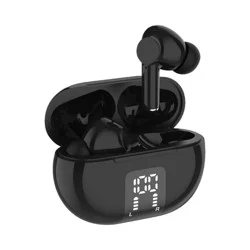 Helix True Wireless Earbuds with Digital Read Out - Black