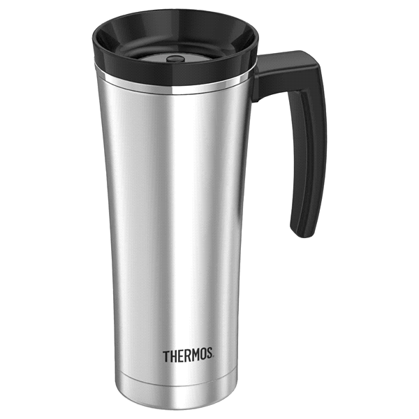 slide 1 of 1, Thermos Sipp SS Travel Mug Black, 10 oz