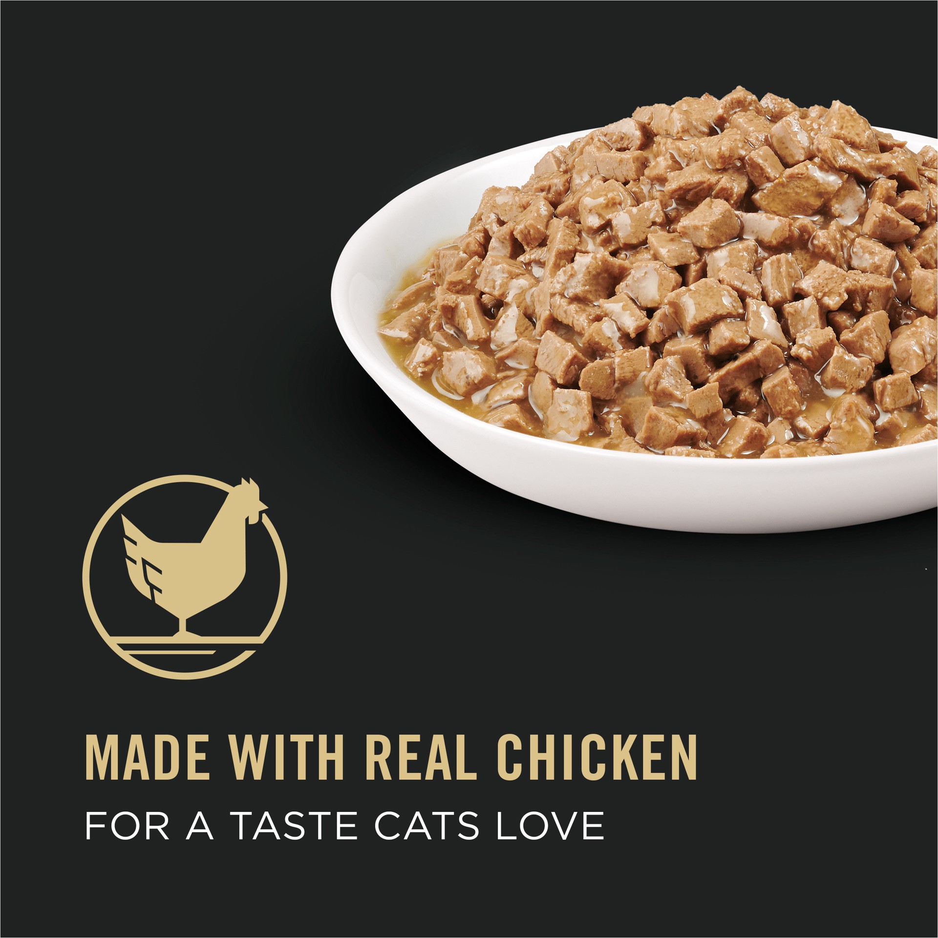 slide 4 of 8, Purina Pro Plan Urinary Tract Health Chicken Entree in Gravy Cat Food, 5.50 oz