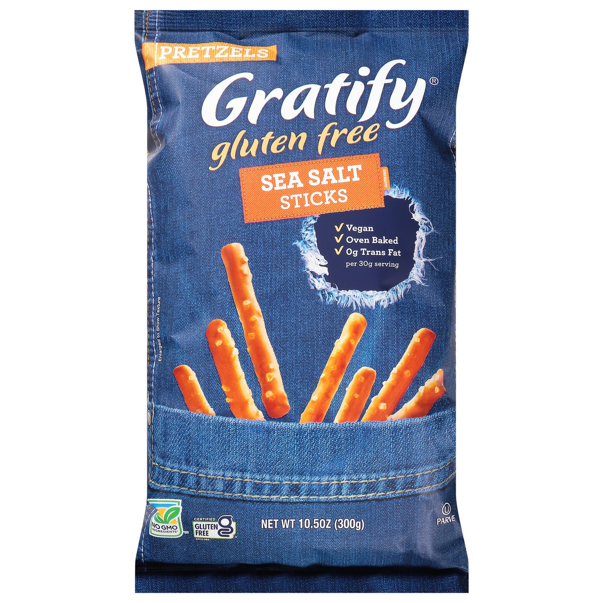 slide 1 of 6, Gratify Gluten Free Sea Salt Sticks Pretzels 10.5 oz, 10.5 oz