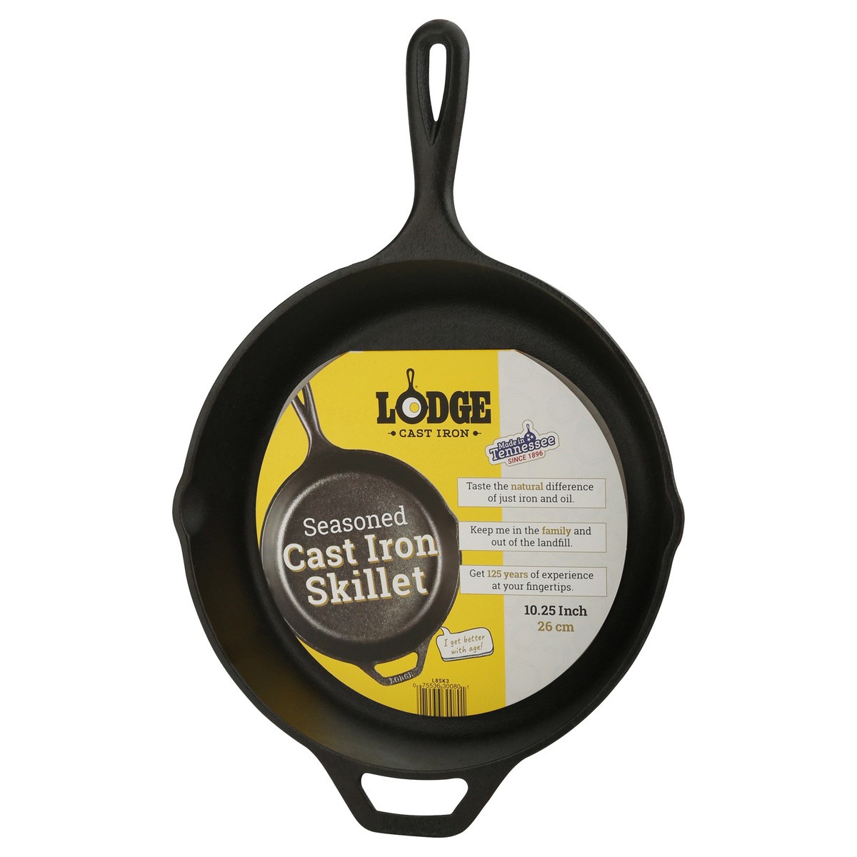 slide 2 of 9, Lodge Round Cast Iron Skillet,10", 10 in