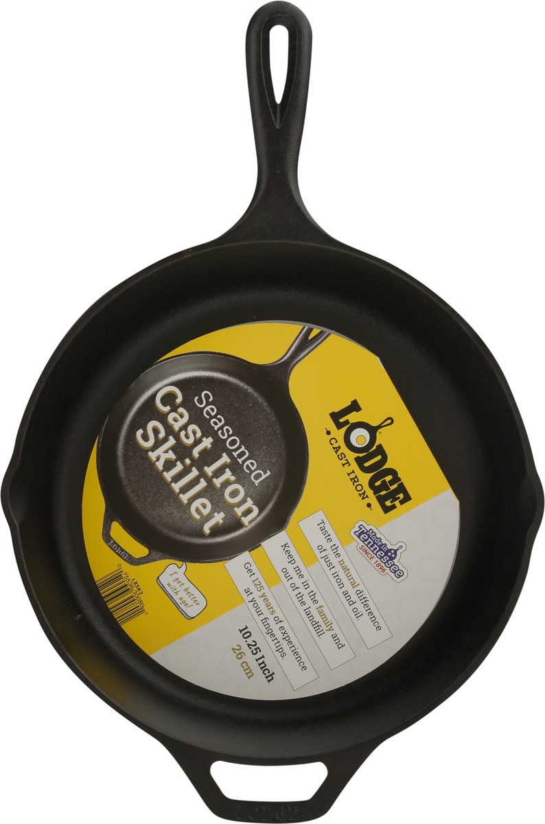 slide 5 of 9, Lodge Round Cast Iron Skillet,10", 10 in