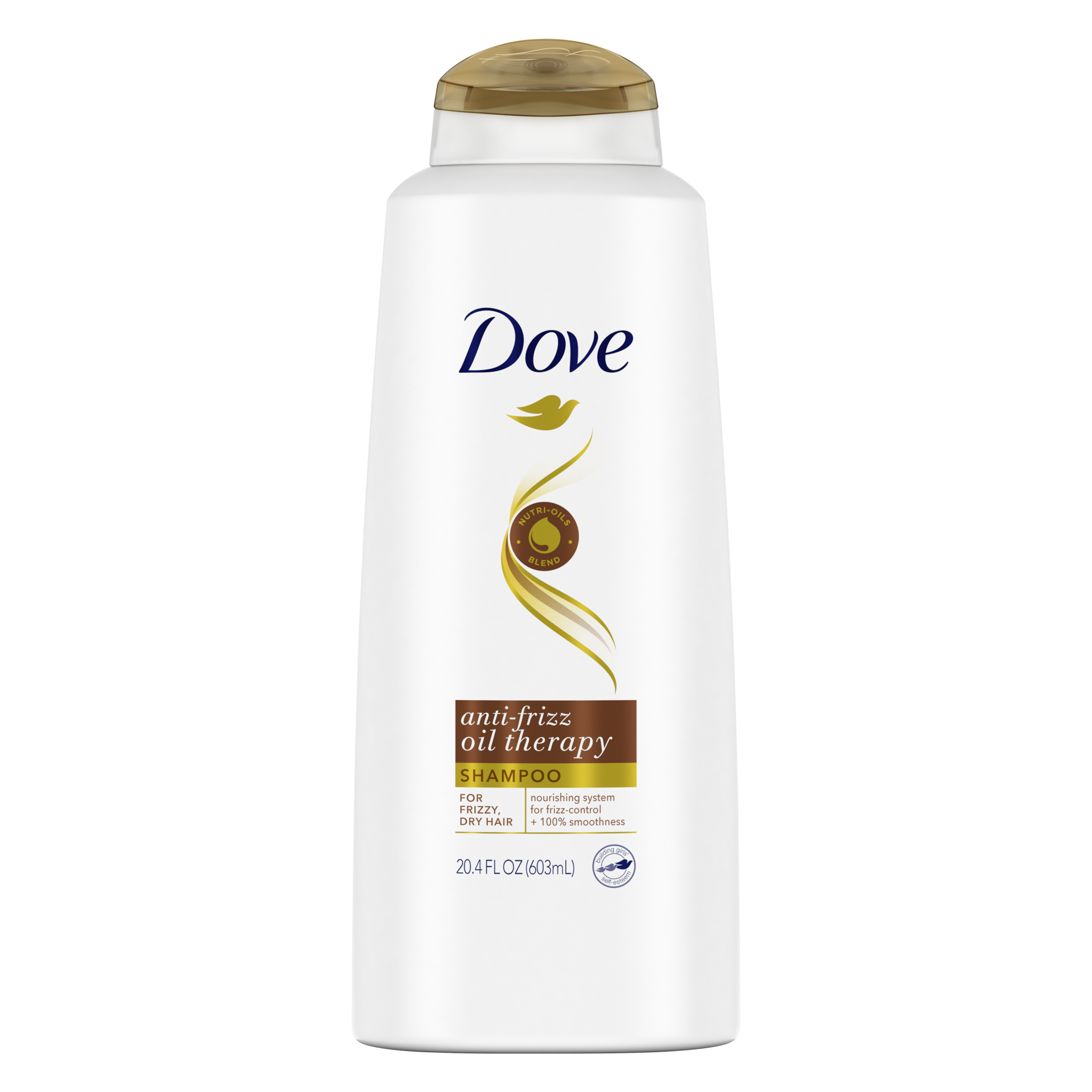 slide 6 of 6, Dove Ultra Care Shampoo Anti-Frizz Oil Therapy, 20.4 fl oz, 20.4 fl oz