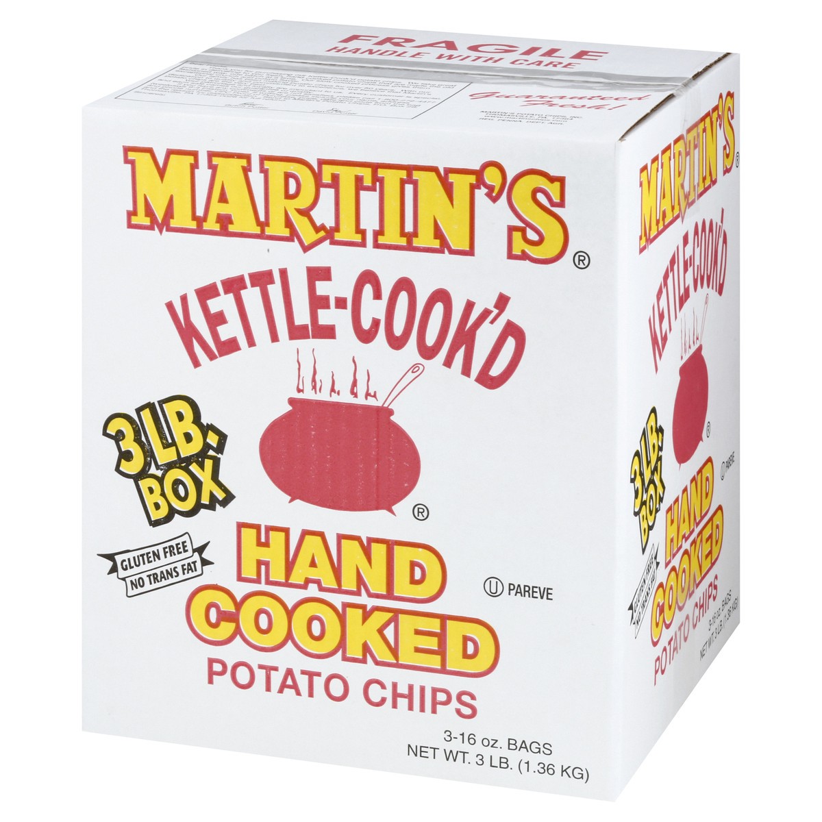 slide 7 of 13, Martin's Kettle-Cook'd Hand-Cooked Assorted Potato Chips 3 ea, 48 oz