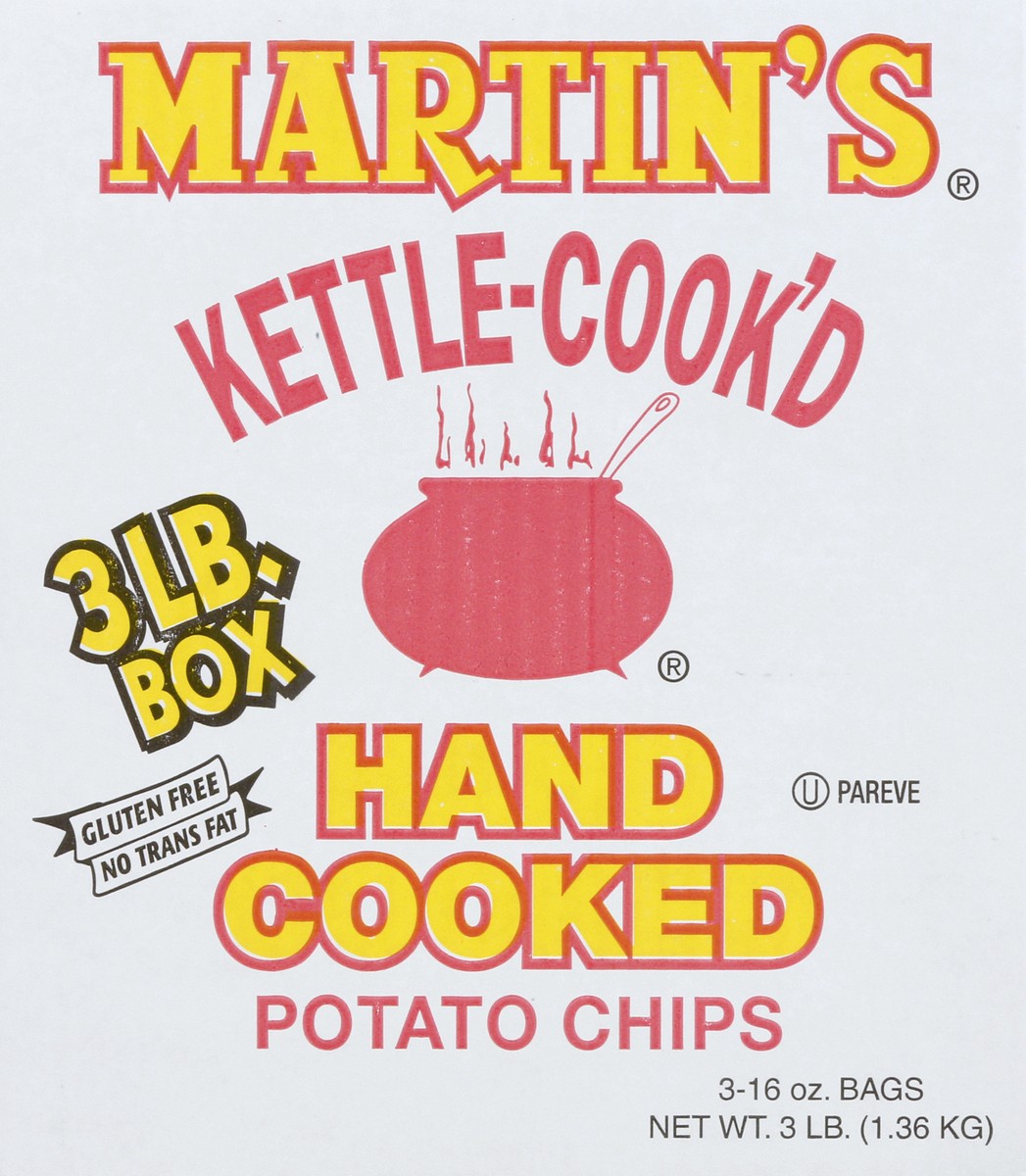 slide 12 of 13, Martin's Kettle-Cook'd Hand-Cooked Assorted Potato Chips 3 ea, 48 oz