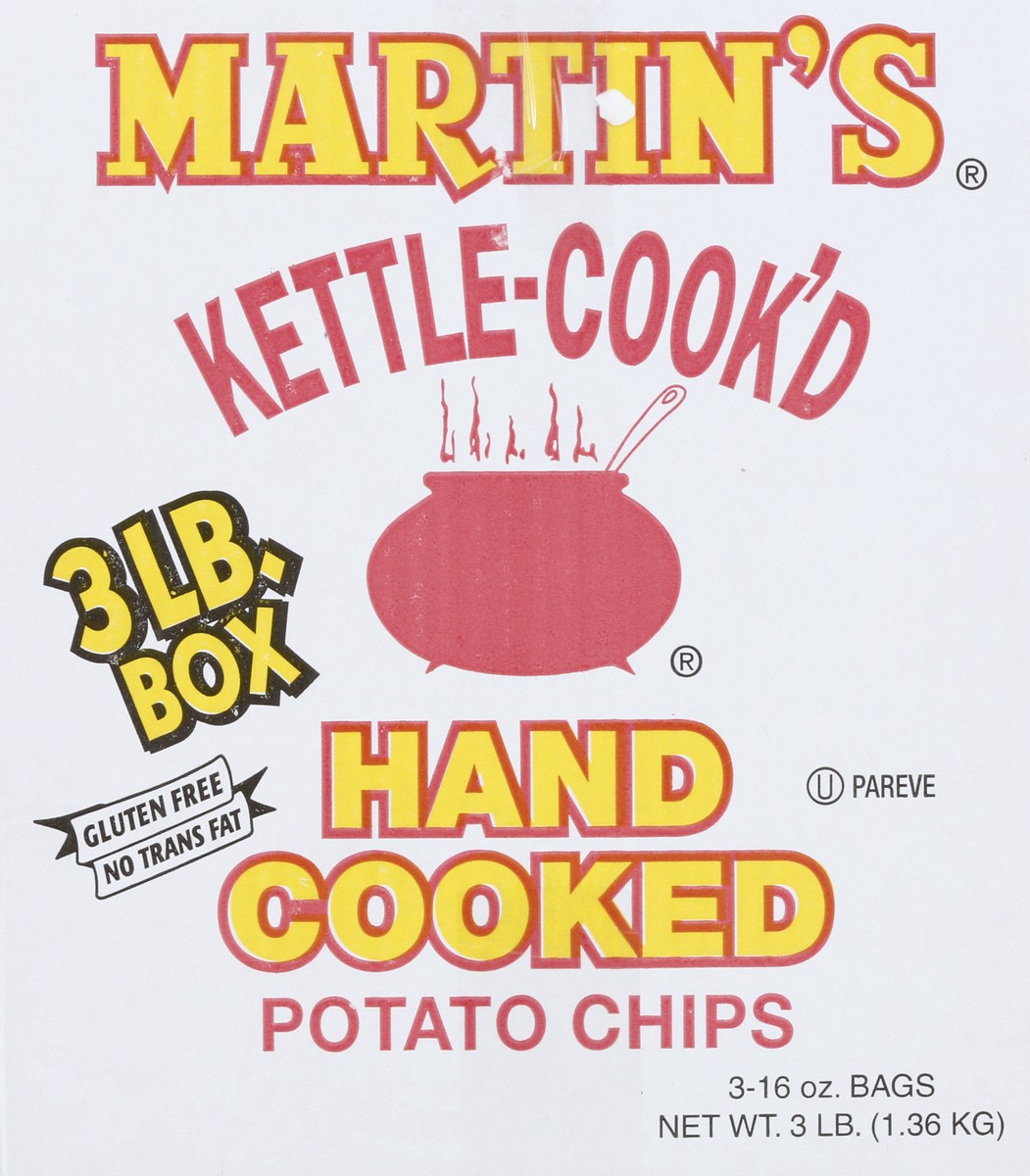 slide 4 of 13, Martin's Kettle-Cook'd Hand-Cooked Assorted Potato Chips 3 ea, 48 oz