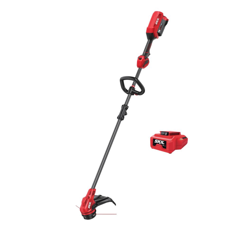 slide 1 of 2, SKIL PWR CORE 40™ Brushless 40V 14" String Trimmer Kit, 14 in