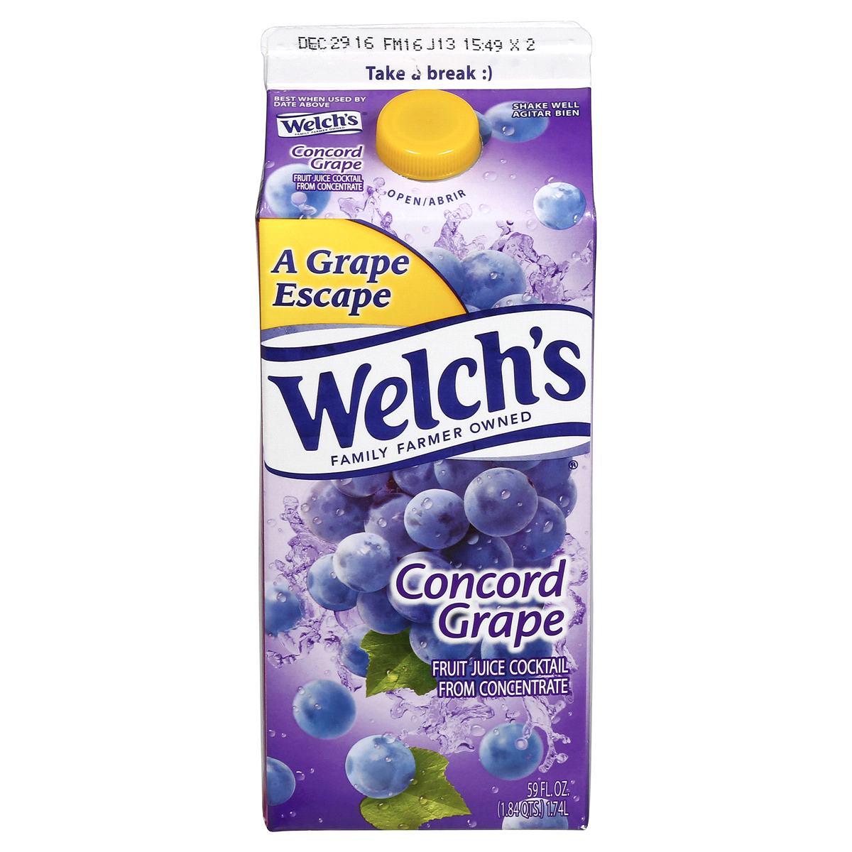 slide 1 of 8, Welch's Concord Grape Fruit Juice, 