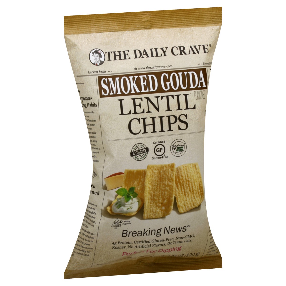 slide 2 of 10, The Daily Crave Smoked Lentil Chip, 4.25 oz