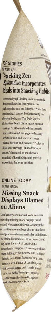 slide 10 of 10, The Daily Crave Smoked Lentil Chip, 4.25 oz