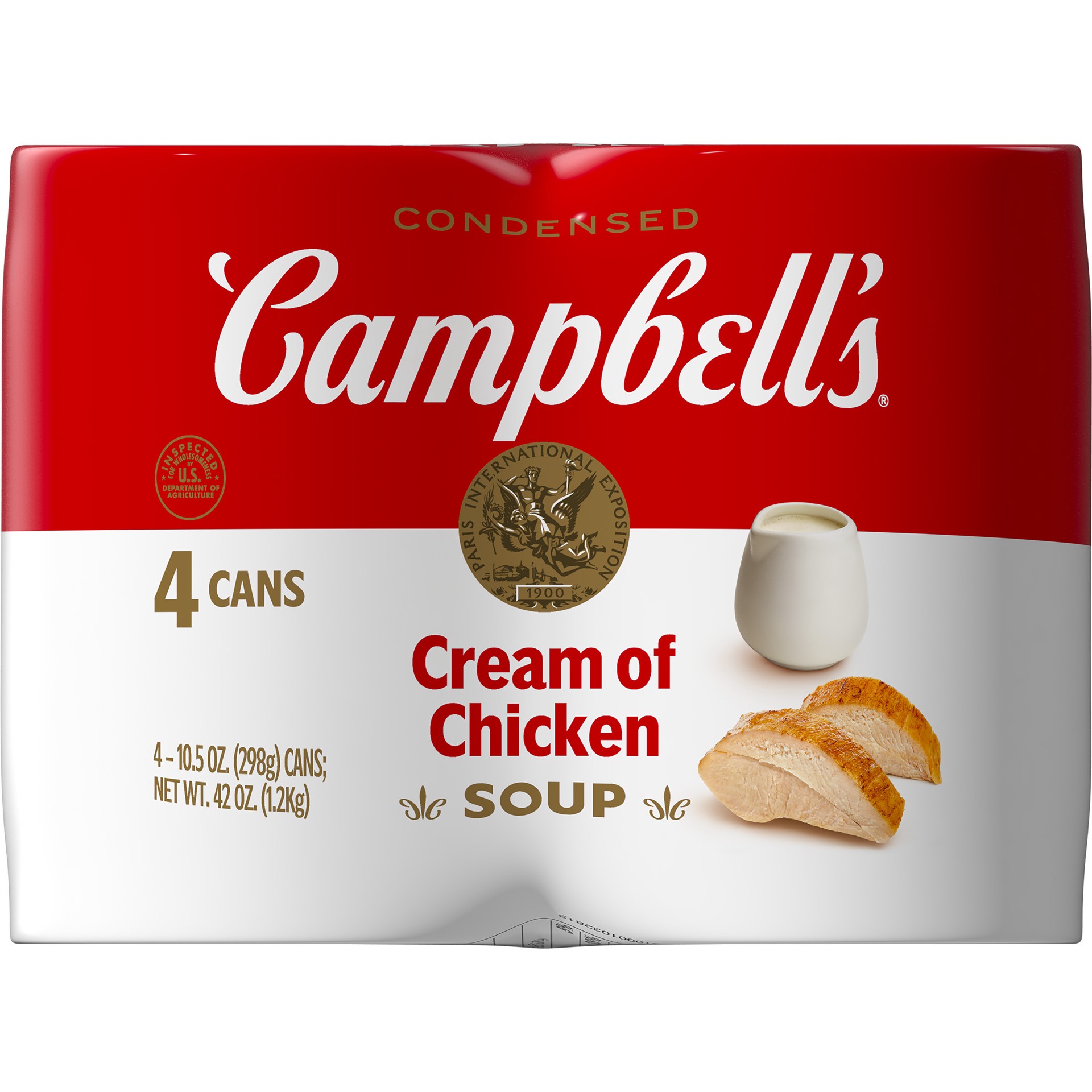 slide 5 of 5, Campbell's Condensed Cream of Chicken Soup, 10.5 oz Can (24 Pack), 4 ct; 10.5 oz