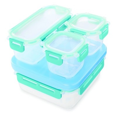 slide 1 of 1, Rubbermaid LunchBlox Leak Proof Lunch Container Kit Blue, 9 ct