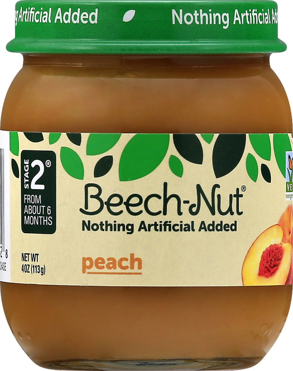 slide 5 of 12, Beech-Nut Stage 2 Peach 4 oz, 4 oz