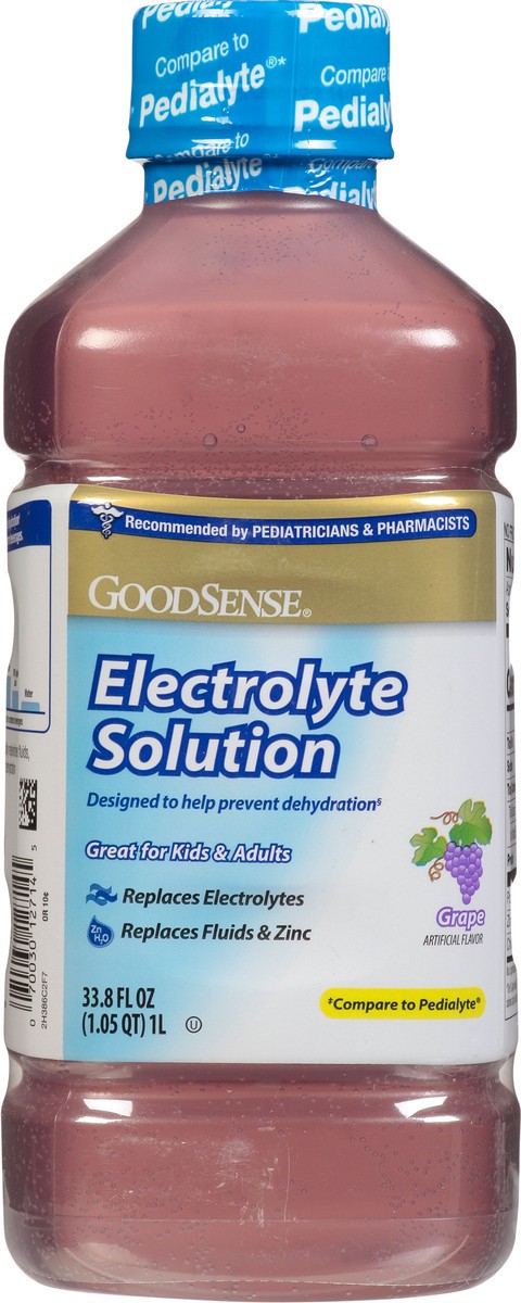 slide 3 of 14, Good Sense Kids & Adults Grape Electrolyte Solution 33.8 fl oz, 33.8 fl oz