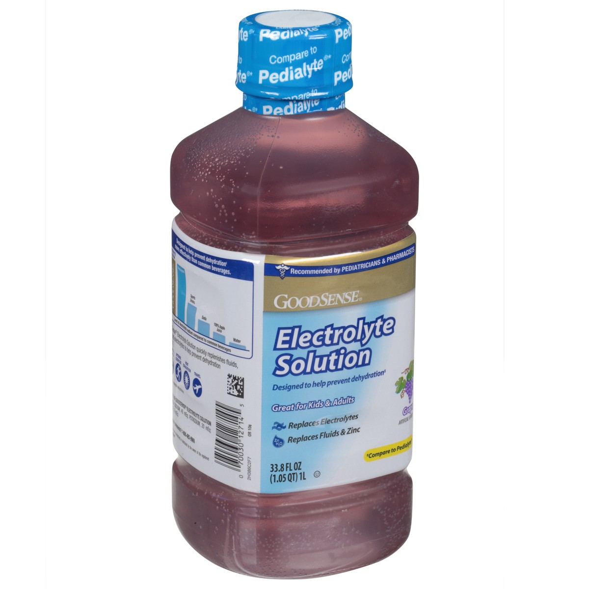 slide 13 of 14, Good Sense Kids & Adults Grape Electrolyte Solution 33.8 fl oz, 33.8 fl oz