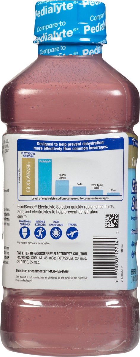 slide 5 of 14, Good Sense Kids & Adults Grape Electrolyte Solution 33.8 fl oz, 33.8 fl oz