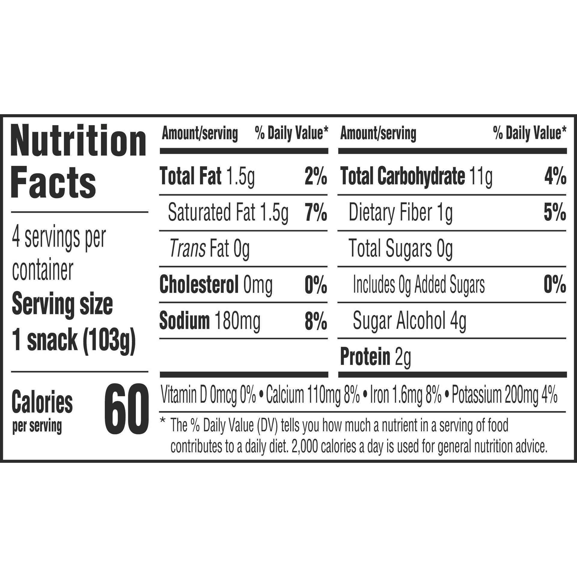 slide 4 of 5, Jell-O Dark Chocolate Zero Sugar Ready-to-Eat Pudding Snack Cups, 4 ct Cups, 4 ct