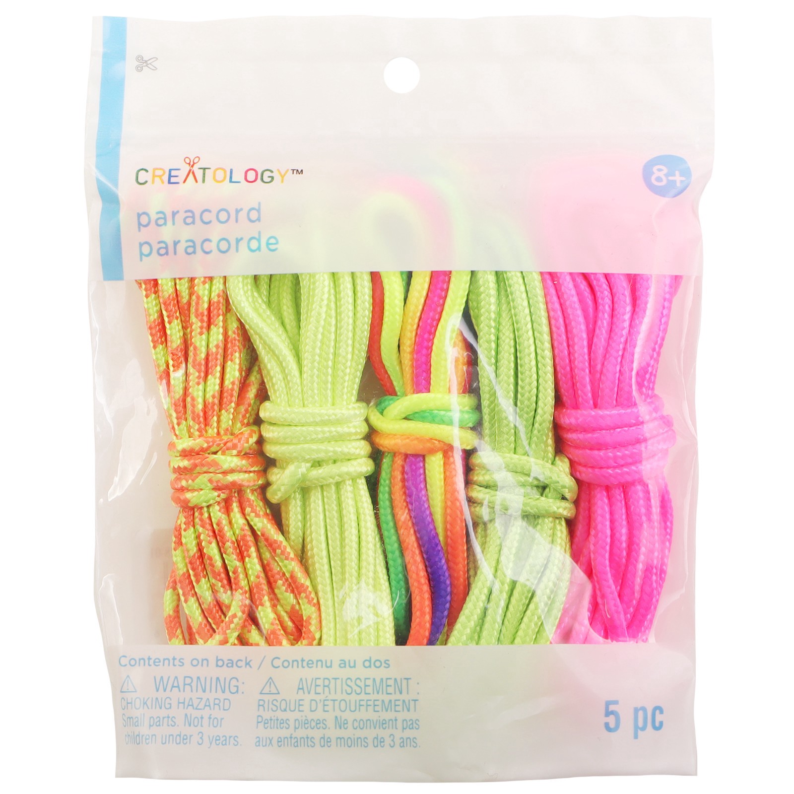 slide 4 of 4, 8ft. Neon Paracords By Creatology, 5ct., 5 ct