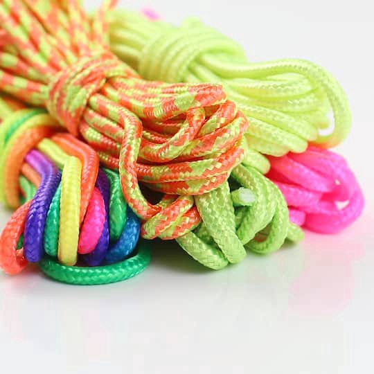 slide 1 of 4, 8ft. Neon Paracords By Creatology, 5ct., 5 ct