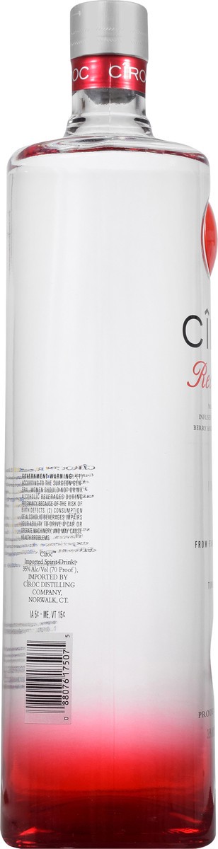 slide 3 of 3, CIROC Red Berry (Made with Vodka Infused with Natural Flavors), 1.75 L, 1.75 liter