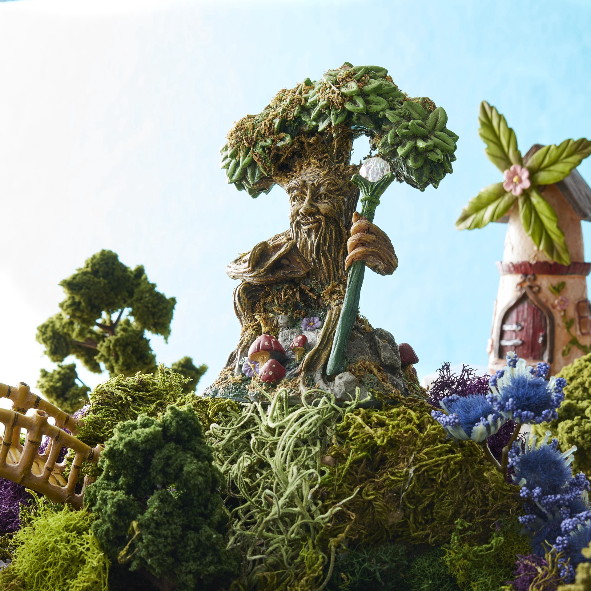 slide 4 of 4, Mini Reading Grandfather Tree By Make Market, 3.5 in x 3.5 in x 5 in