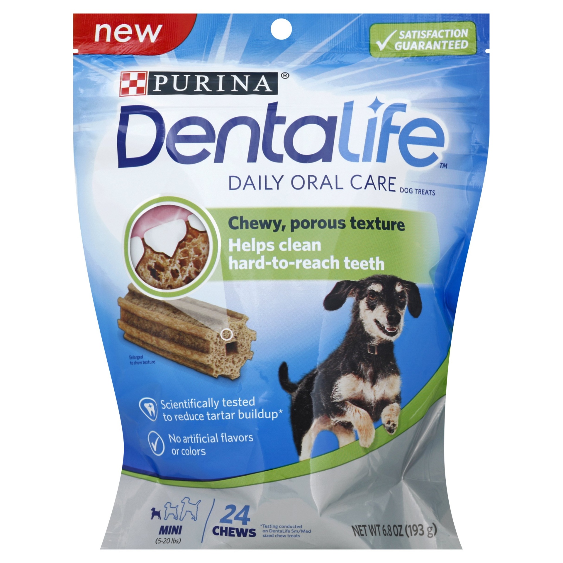 Purina Dentalife Daily Oral Care Dog Treats, Mini 24 ct | Shipt