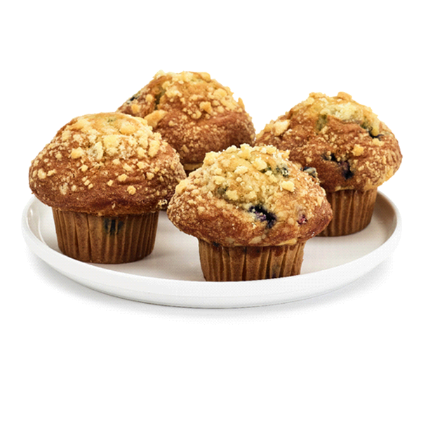slide 1 of 1, Meijer Muffin, Blueberry, 4 ct; 16 oz