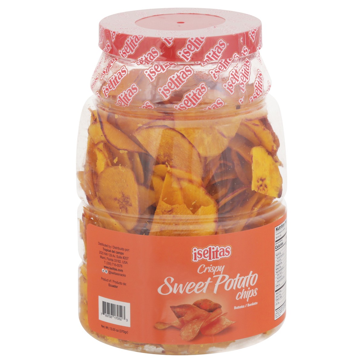 slide 5 of 13, Iselitas Crispy Sweet Potato Chips 13.05 oz, 13.05 oz