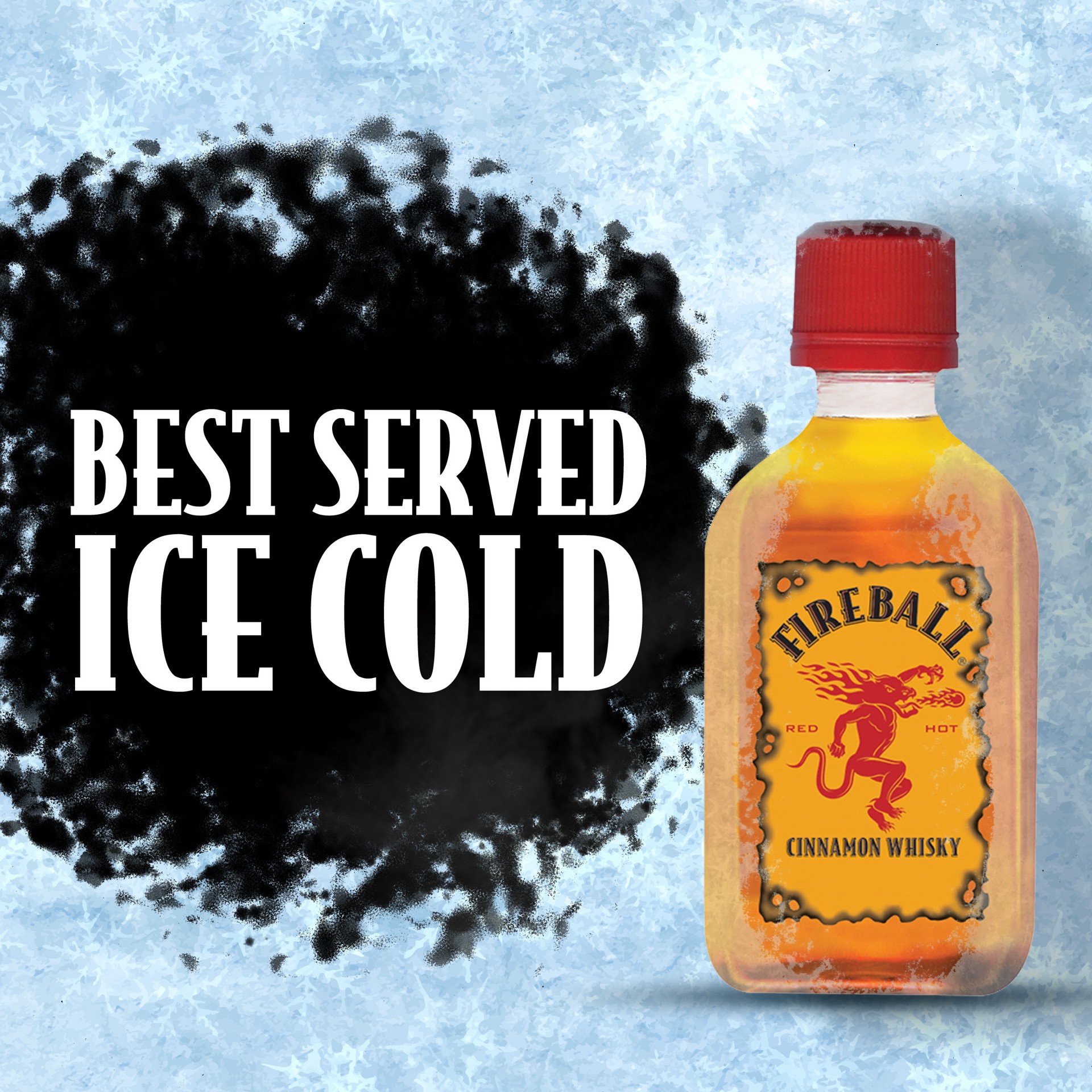 slide 3 of 5, Fireball Cinnamon Whiskey Peel & Party Shots, 25ml, 4 Count, 66 Proof, 100 ml