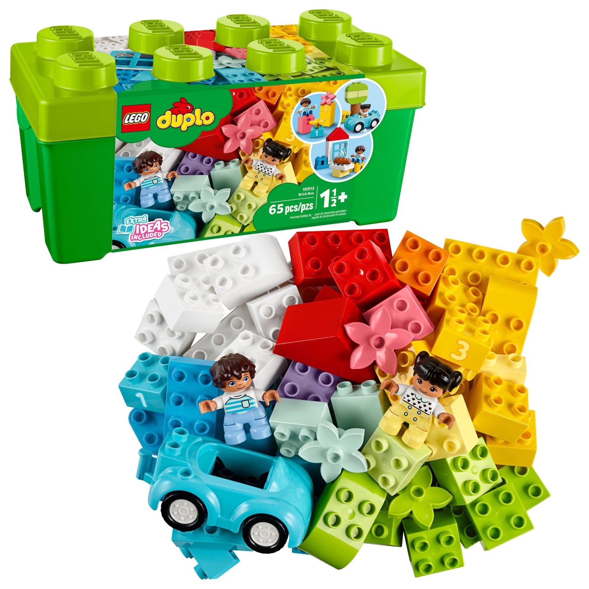 slide 1 of 7, LEGO DUPLO Classic Brick Box Set 10913 with Storage Box, 1 ct