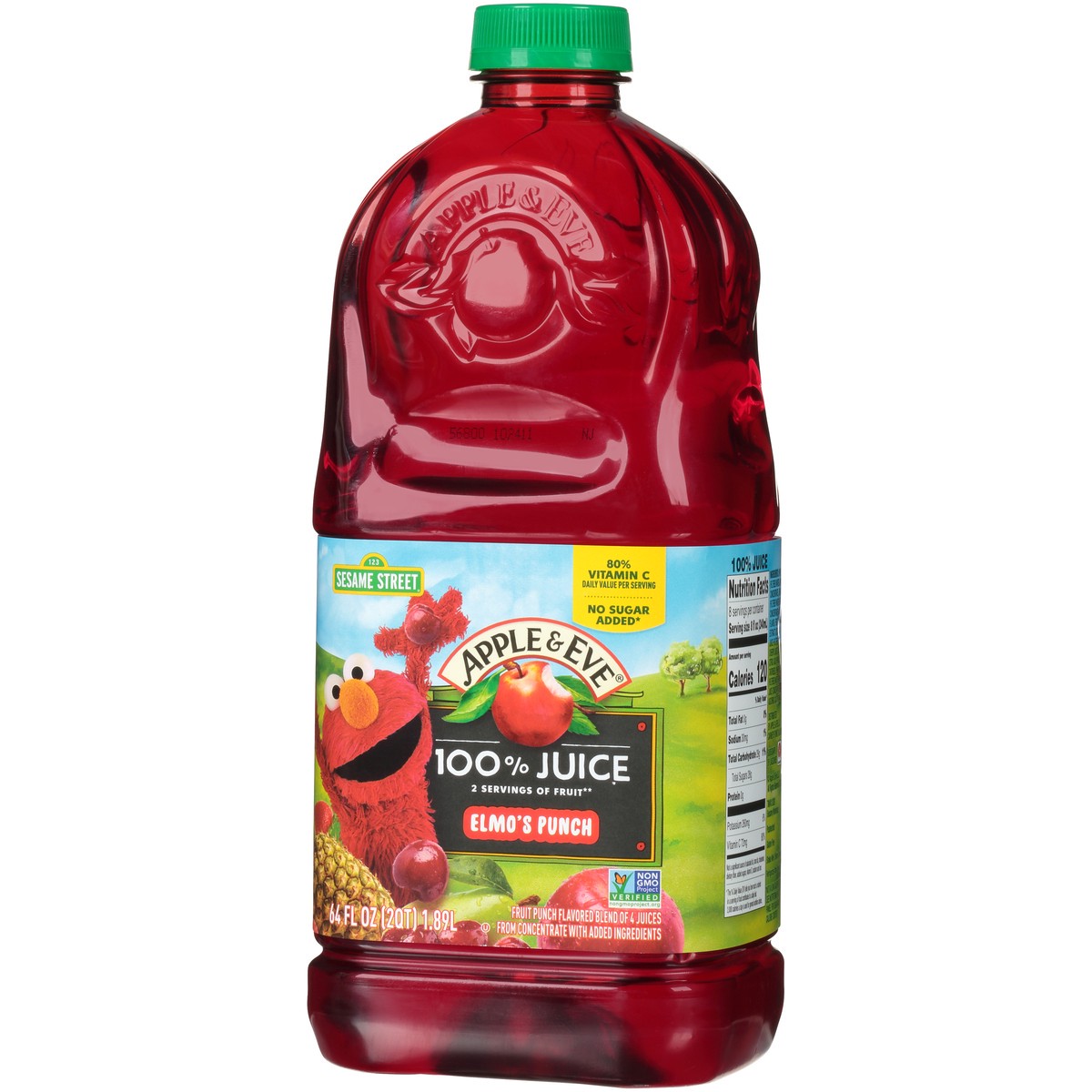 slide 9 of 11, Apple & Eve Sesame Street Elmo's Punch 100% Juice 64 fl. oz. Bottle, 64 fl oz