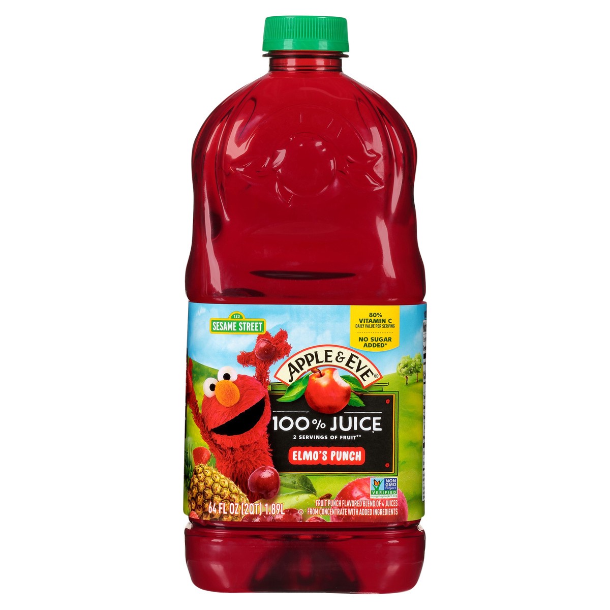slide 1 of 11, Apple & Eve Sesame Street Elmo's Punch 100% Juice 64 fl. oz. Bottle, 64 fl oz